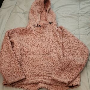 Cozy Pink Sherpa Hoodie